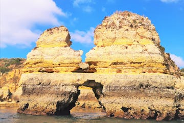 a rock formation near a body of water