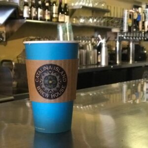 A cup of coffee from Catalina Brew House.