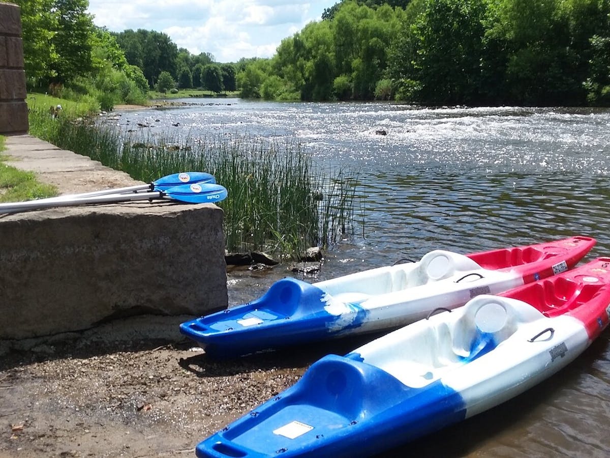 Multiple Kayak near a River
