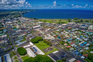 an aerial view of hilo, hawaii