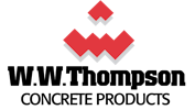 w.w. thompson concrete products logo
