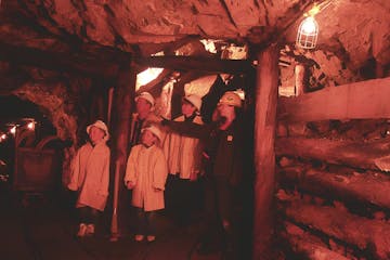 a family on a country boy gold mine tour with country boy mine in breckenridge, colorado