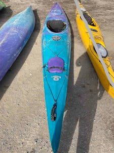 blue kayak
