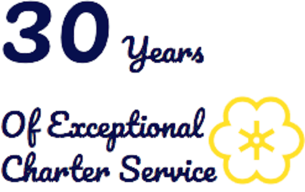 30 years if exceptional charter service