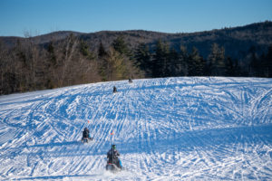 exclisive snowmobile terrain offered by snowmobile vermont