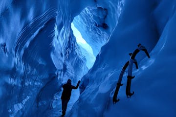 Ice cave entrance at Matanuska Glacier
