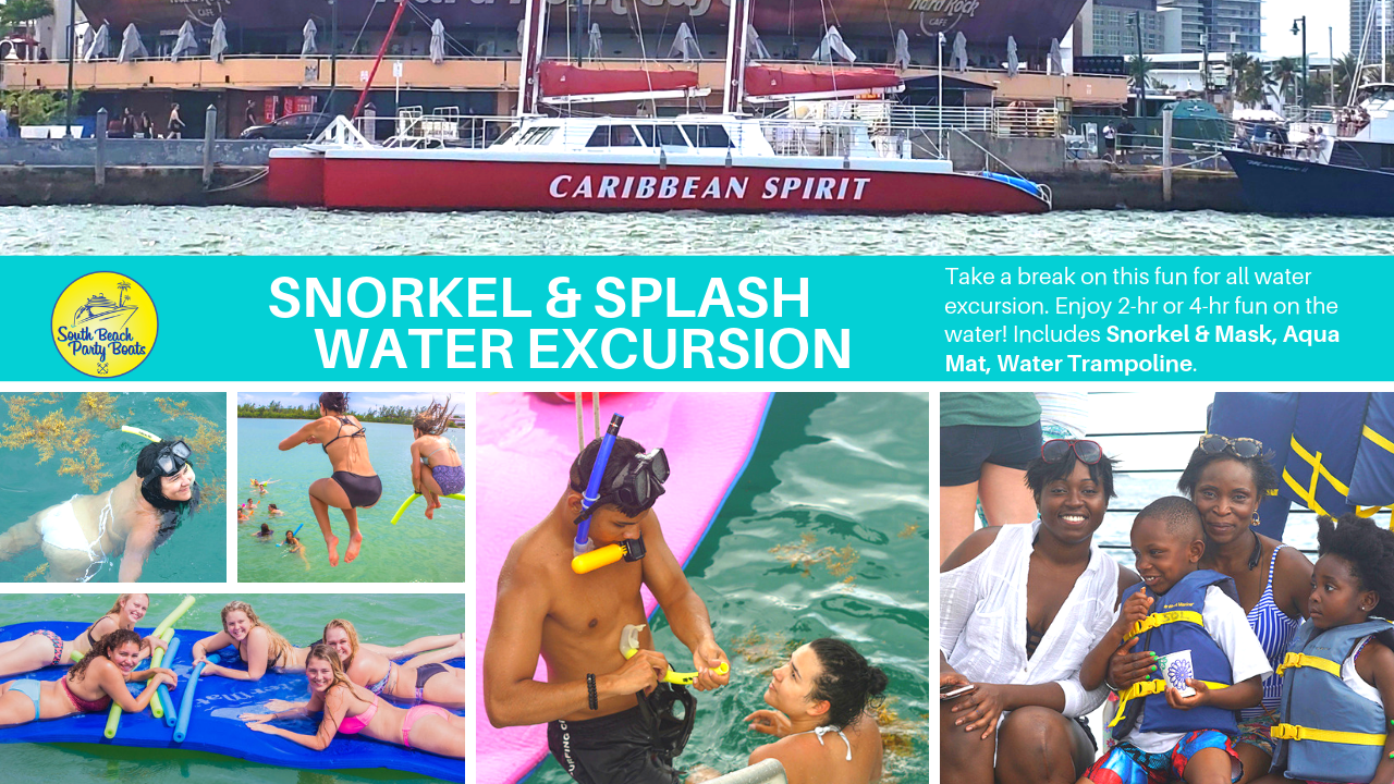 Snorkeling Relaxing Miami sailing yacht trip South Beach Sights