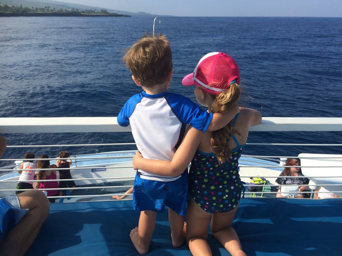 Kids on Kona Boat Cruise