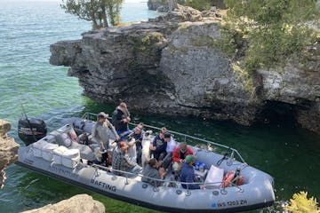Door County Boat Tours of shipwrecks, lighthouses, and Cave Point